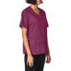WINK WonderWORK Women’s Short Sleeve Snap Front Scrub Top(Wine)