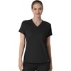 Wink Renew Knit Women’s Flex-n-Reach V-Neck Raglan Scrub Top(Black)