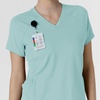Wink Renew Knit Women’s Flex-n-Reach V-Neck Raglan Scrub Top(Coastal Blue)