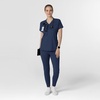 Wink Renew Knit Women’s Flex-n-Reach V-Neck Raglan Scrub Top(Navy)