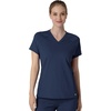 Wink Renew Knit Women’s Flex-n-Reach V-Neck Raglan Scrub Top(Navy)