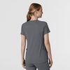 Wink Renew Knit Women’s Flex-n-Reach V-Neck Raglan Scrub Top(Pewter)