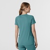 Wink Renew Knit Women’s Flex-n-Reach V-Neck Raglan Scrub Top(Vintage Teal)