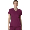 Wink Renew Knit Women’s Flex-n-Reach V-Neck Raglan Scrub Top(Wine)