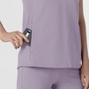 Wink Renew Knit Women’s Flex-n-Reach V-Neck Raglan Scrub Top(Wisteria)