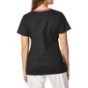 Wink WonderFLEX Patience – Women’s Curved Notch Neck Scrub Top(Black)