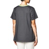 Wink WonderFLEX Patience – Women’s Curved Notch Neck Scrub Top(Charcoal)