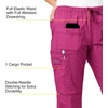 Wink WonderFLEX Patience – Women’s Curved Notch Neck Scrub Top(Hot Pink)