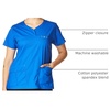 Wink WonderFLEX Patience – Women’s Curved Notch Neck Scrub Top(Navy)