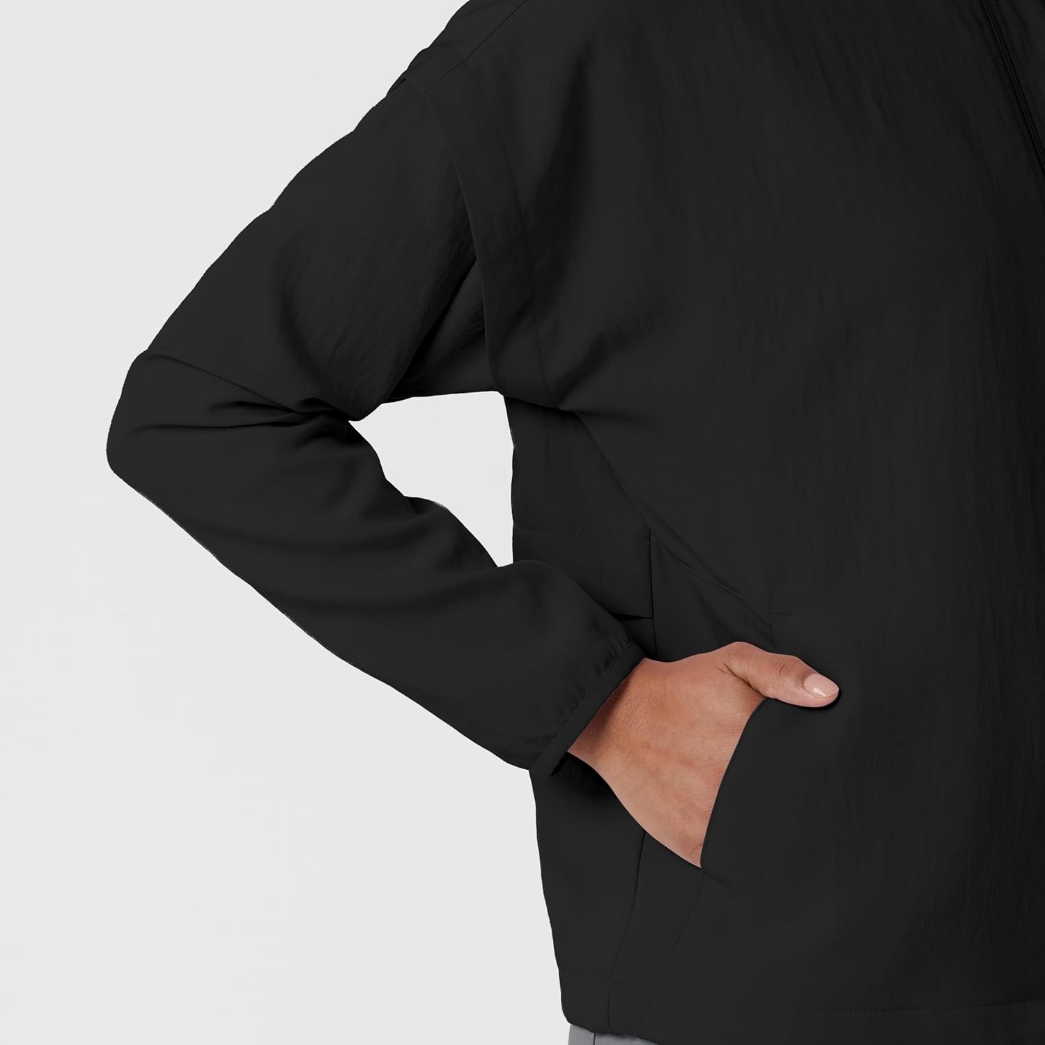 image:imageWINK Womens Womens Breezebreaker Scrub JacketBlack
