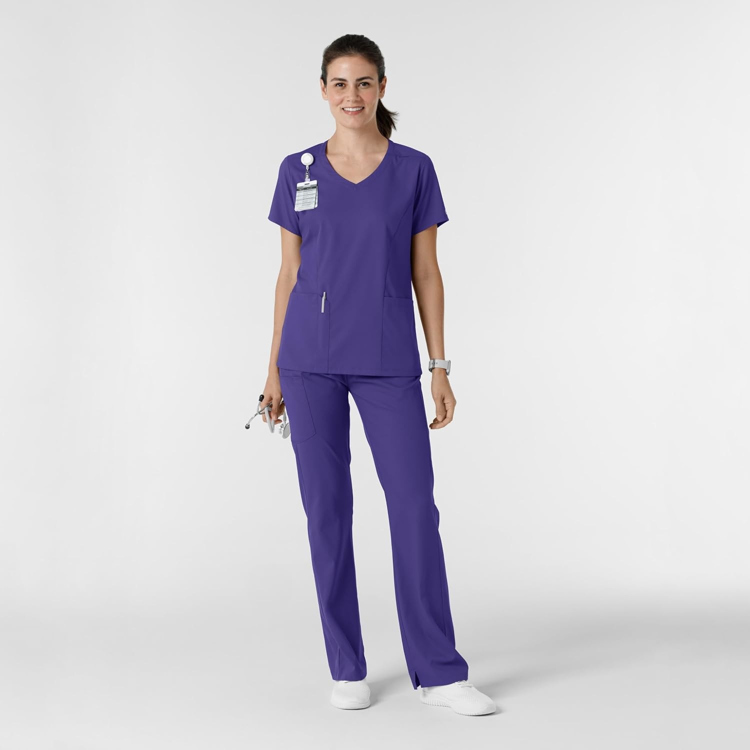 image:imageWINK Boundless Womens Bootcut Scrub PantGrape