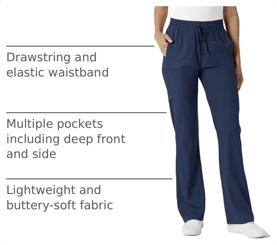 image:imageWINK Boundless Womens Bootcut Scrub PantNavy