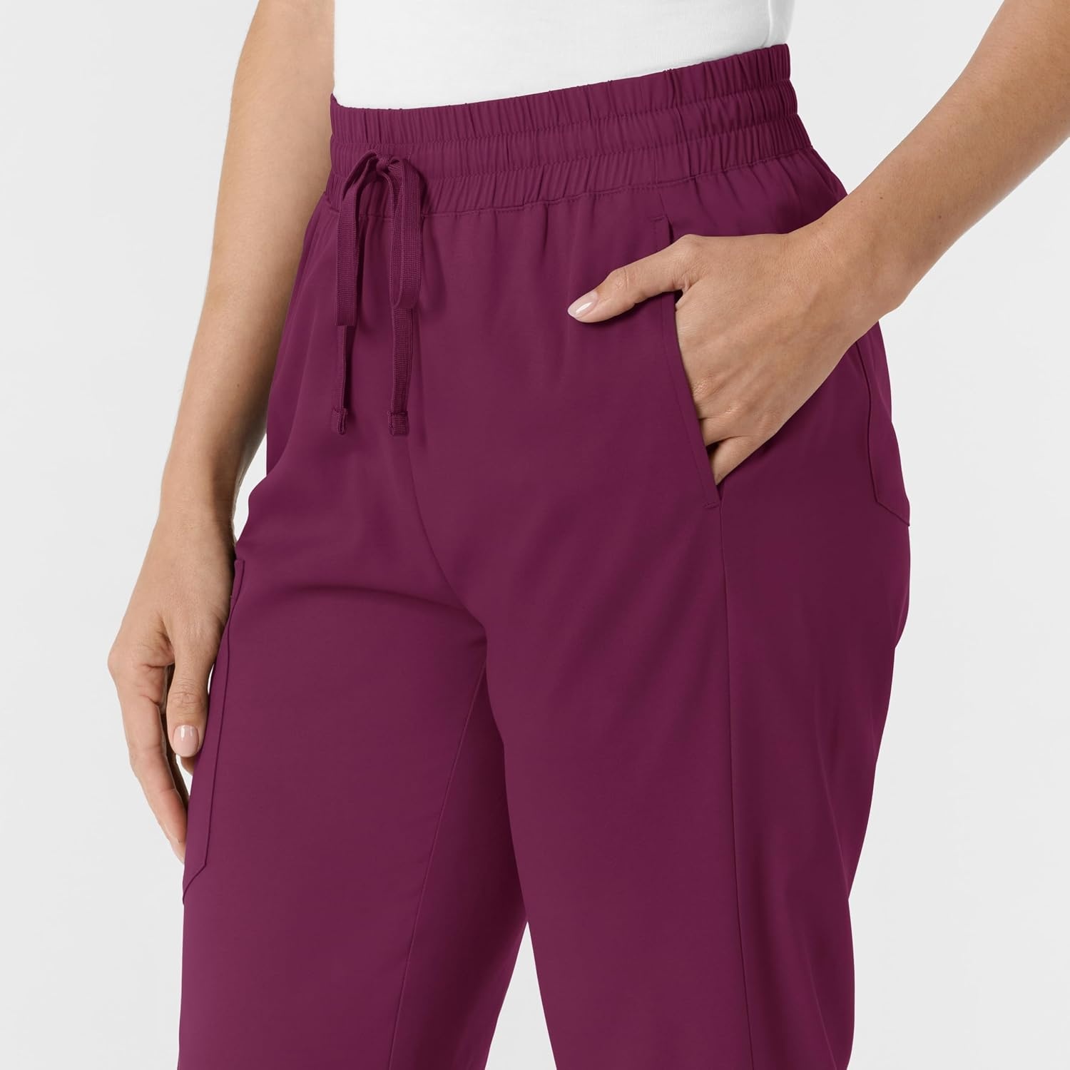 image:imageWINK Boundless Womens Bootcut Scrub PantWine