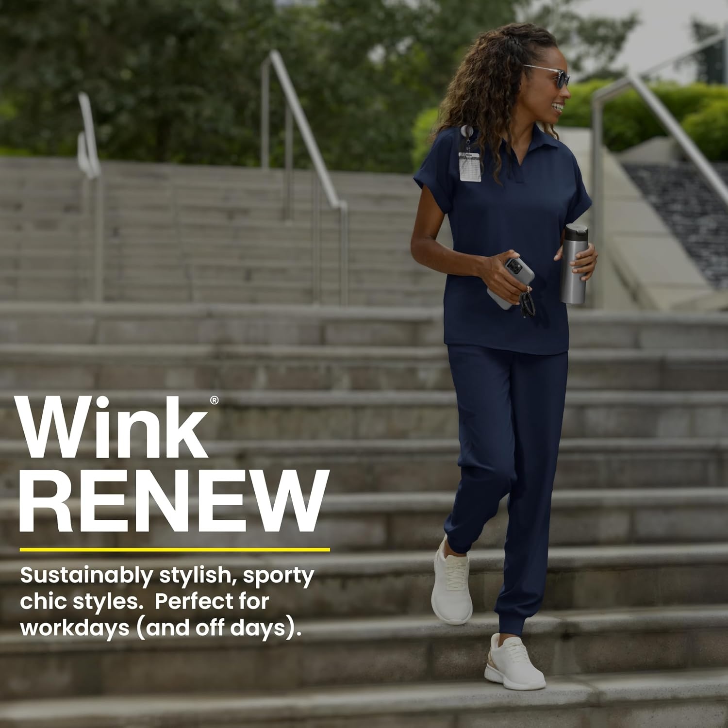 image:imageWINK Renew Womens Jogger Scrub PantBlack