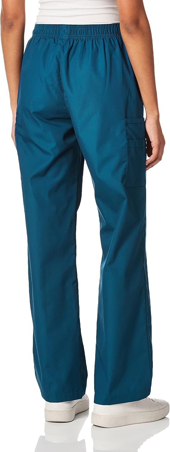 image:imageWINK WonderWORK Womens PullOn Cargo Scrub PantCaribbean