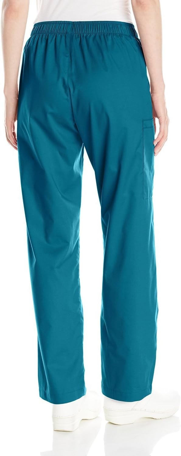 image:imageWINK WonderWORK Womens PullOn Cargo Scrub PantCaribbean Blue