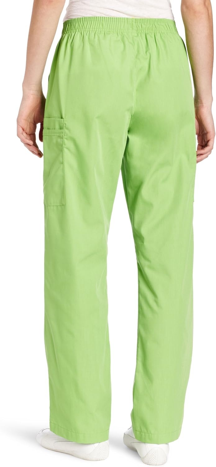 image:imageWINK WonderWORK Womens PullOn Cargo Scrub PantGreen Apple