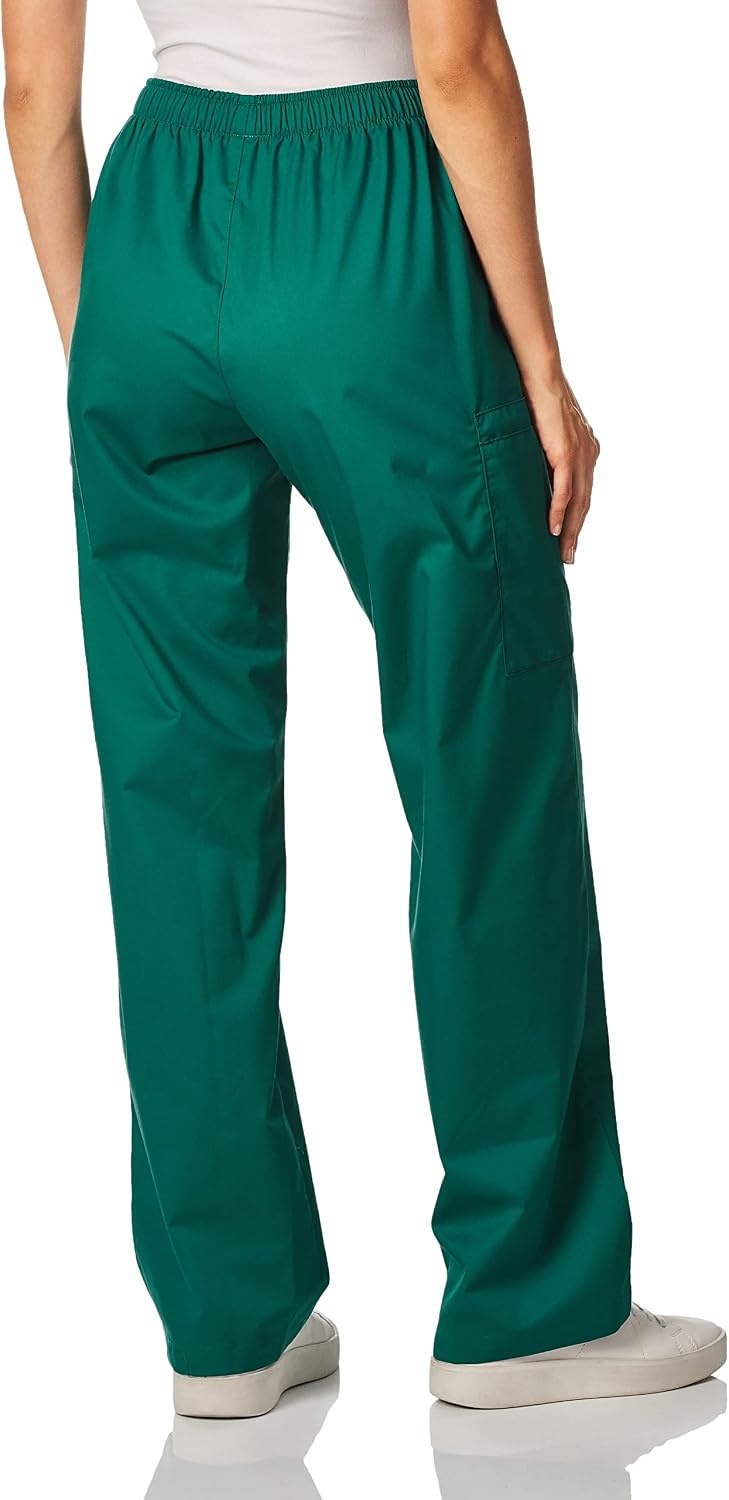 image:imageWINK WonderWORK Womens PullOn Cargo Scrub PantHunter