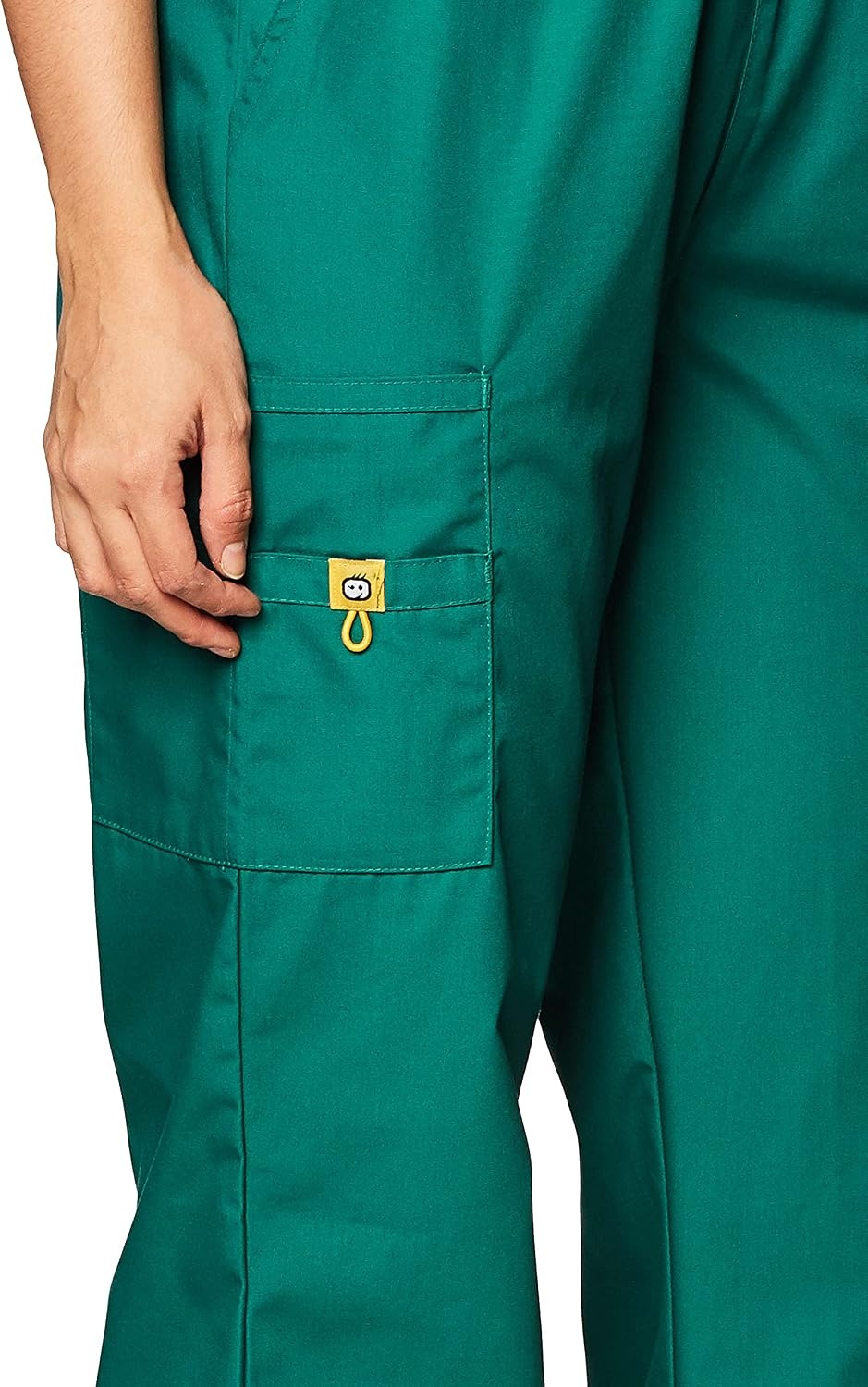 image:imageWINK WonderWORK Womens PullOn Cargo Scrub PantHunter Green