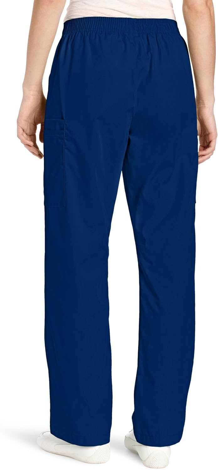 image:imageWINK WonderWORK Womens PullOn Cargo Scrub PantNavy