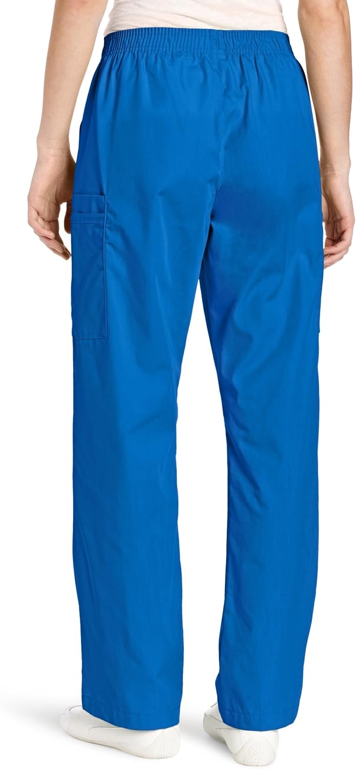 image:imageWINK WonderWORK Womens PullOn Cargo Scrub PantRoyal