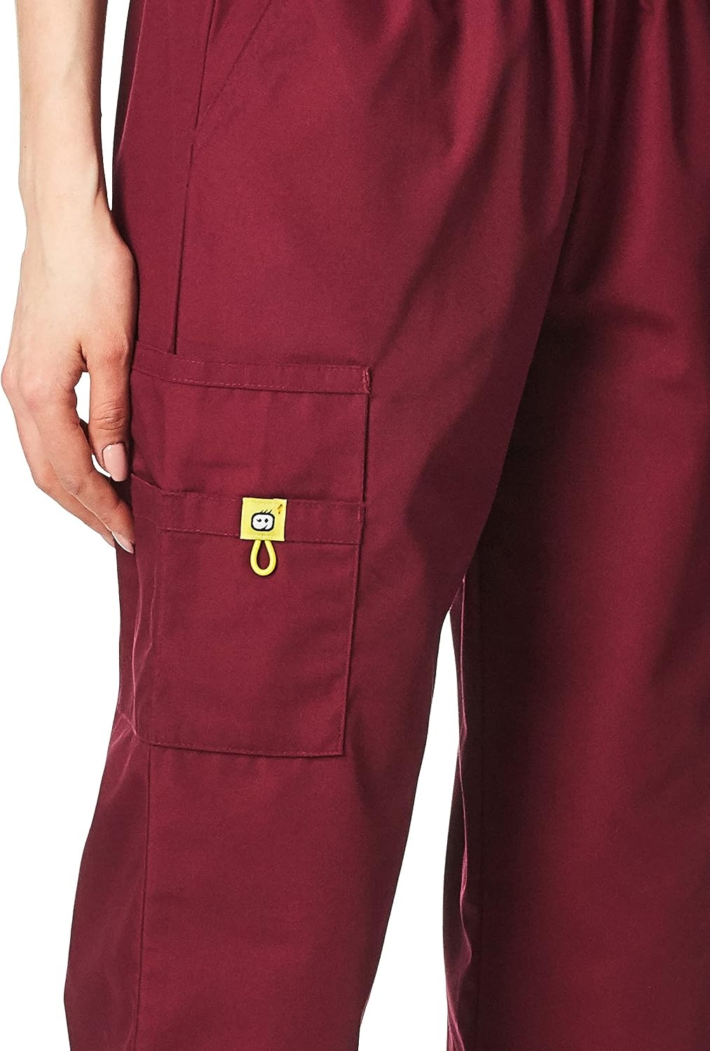 image:imageWINK WonderWORK Womens PullOn Cargo Scrub PantWine