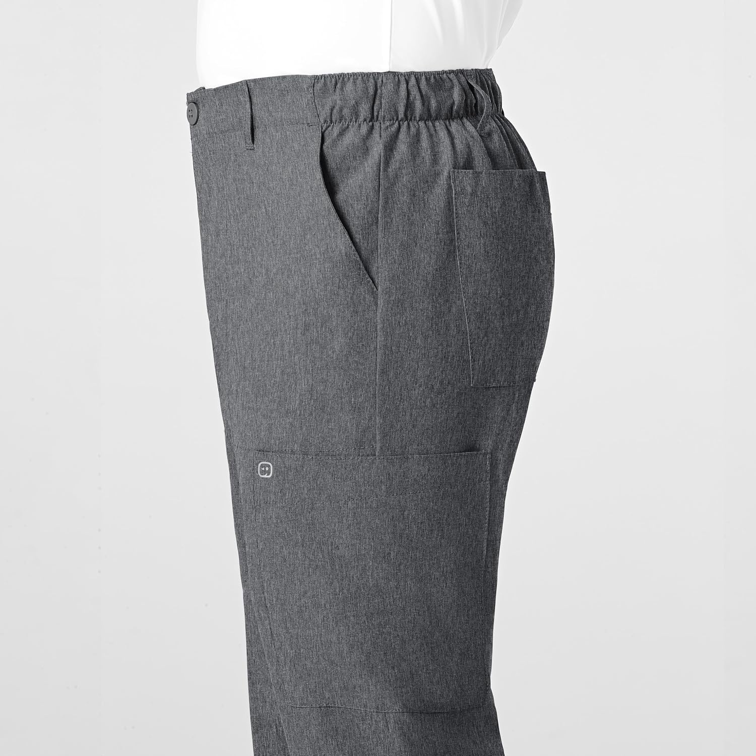 image:imageWink W123 Mens Flat Front Cargo Scrub PantCharcoal Heather