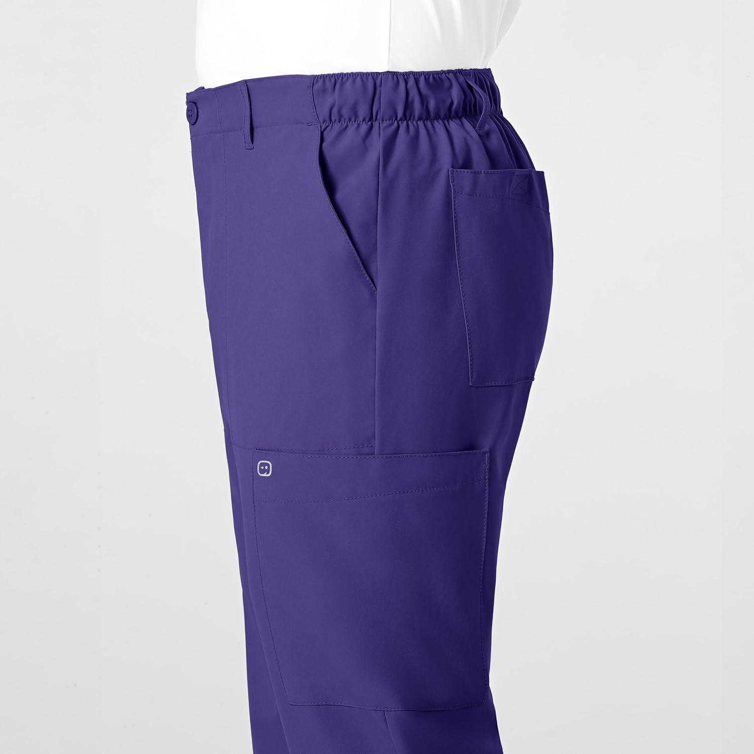 image:imageWink W123 Mens Flat Front Cargo Scrub PantGrape