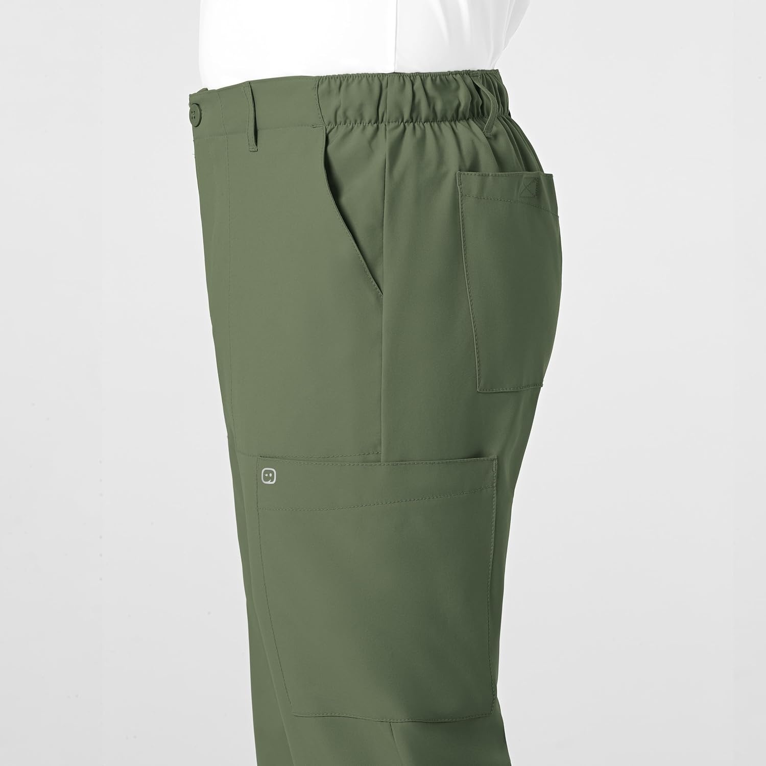 image:imageWink W123 Mens Flat Front Cargo Scrub PantOlive