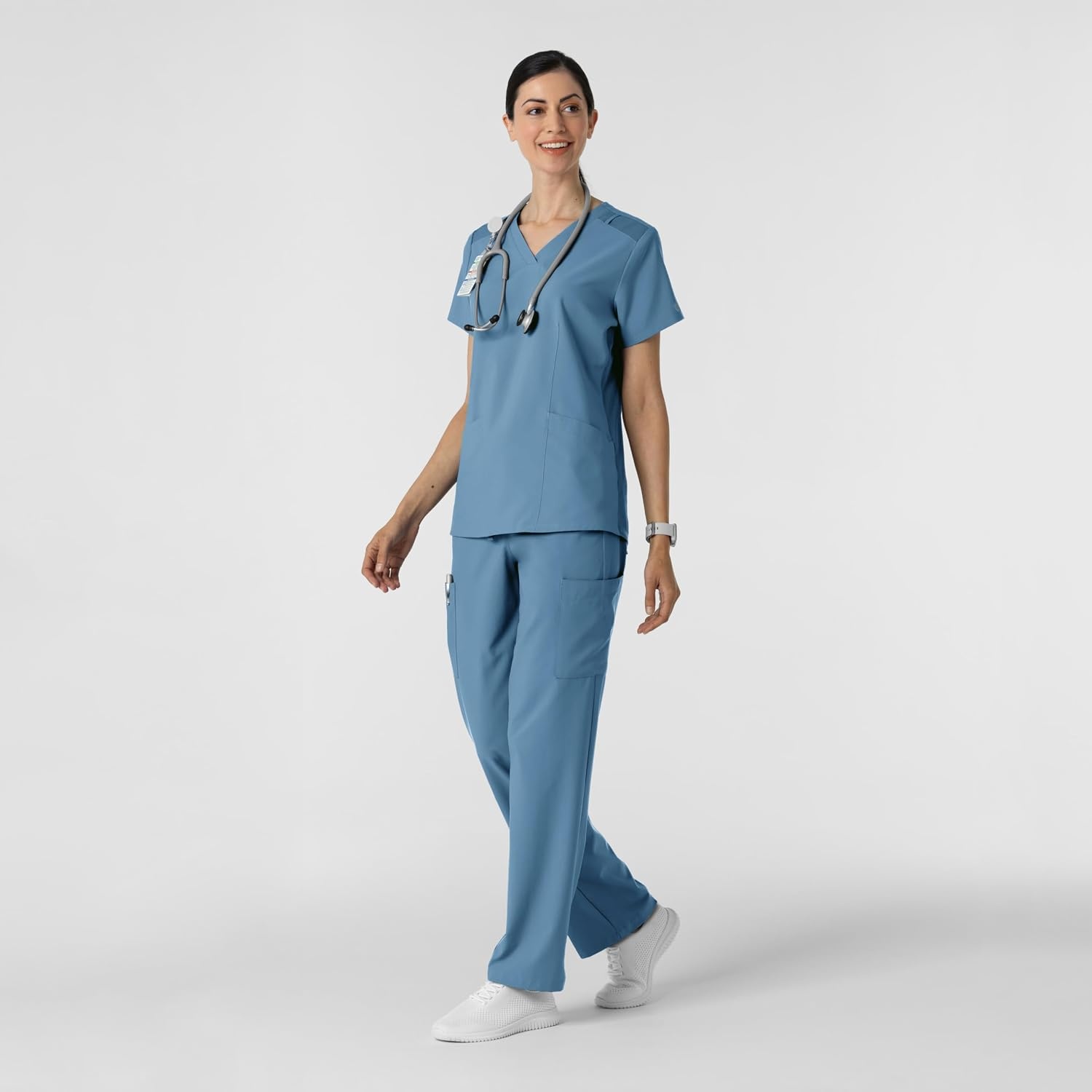 image:imageWink W123 Womens Cargo Utility Scrub PantPacific Blue
