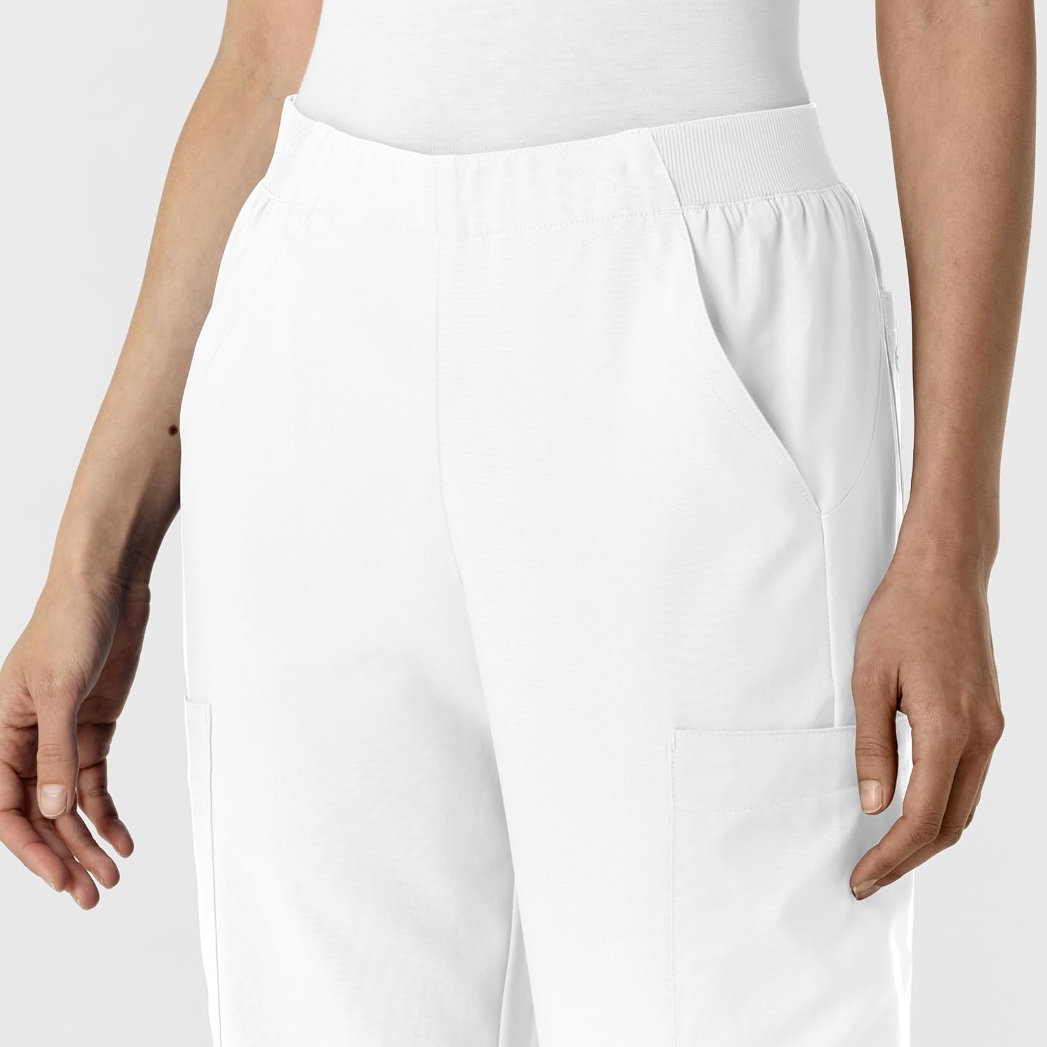 image:imageWink W123 Womens Cargo Utility Scrub PantWhite