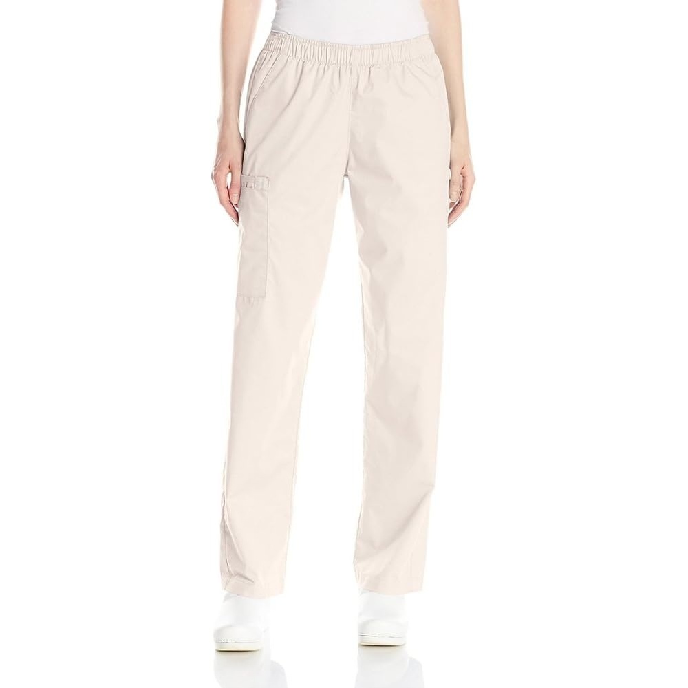 image:imageWINK Boundless Womens Bootcut Scrub PantKhaki
