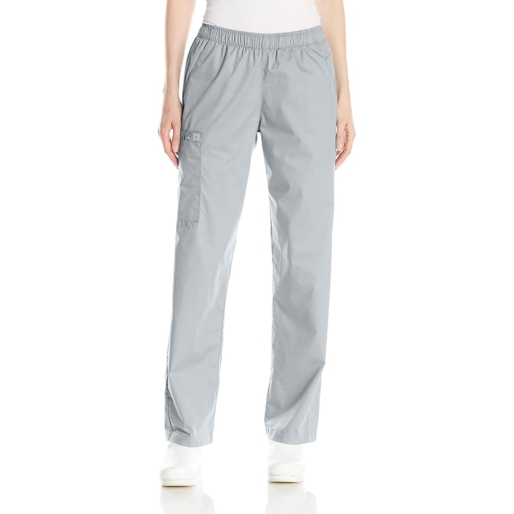 image:imageWINK WonderWORK Womens PullOn Cargo Scrub PantGrey