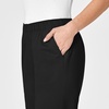 WINK WonderWORK Women’s Pull-On Cargo Scrub Pant(Black)