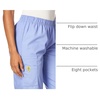 WINK WonderWORK Women’s Pull-On Cargo Scrub Pant(Ceil Blue)