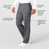 Wink W123 Men’s Flat Front Cargo Scrub Pant(Charcoal Heather)