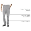 Wink W123 Men’s Flat Front Cargo Scrub Pant(Grey)