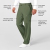 Wink W123 Men’s Flat Front Cargo Scrub Pant(Olive)