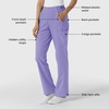 Wink W123 Women’s Cargo Utility Scrub Pant(Iris Purple)