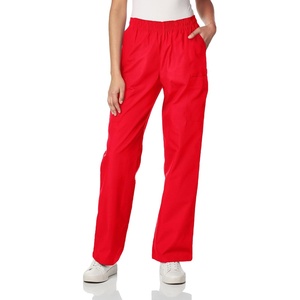 WINK WonderWORK Women’s Pull-On Cargo Scrub Pant(Red)