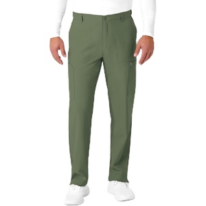 Wink W123 Men’s Flat Front Cargo Scrub Pant(Olive)