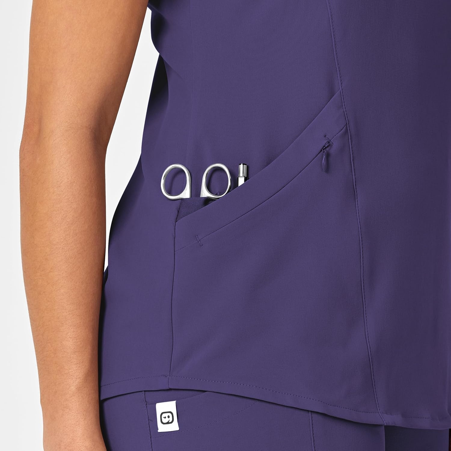 image:imageWINK Renew Womens VNeck Scrub TopGrape