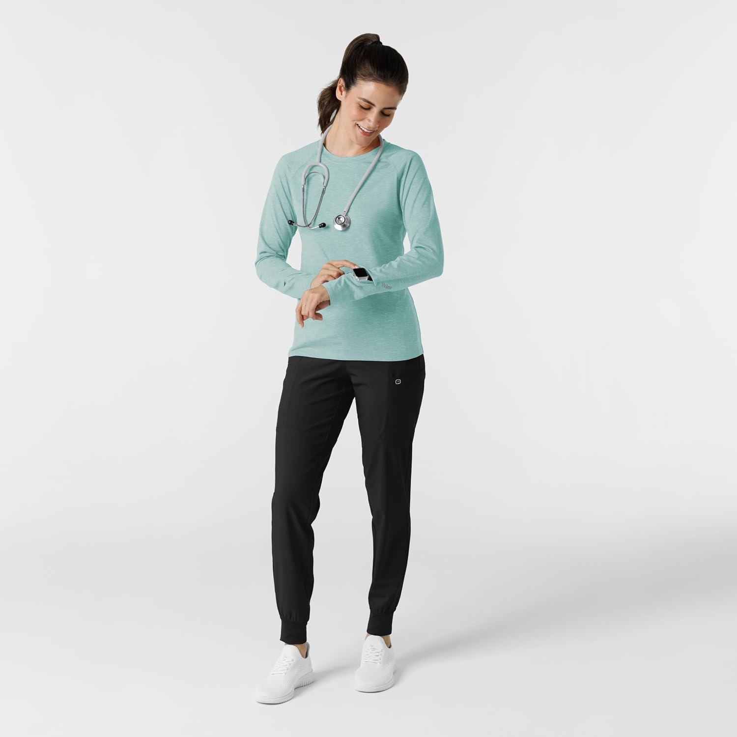 image:imageWink Layers Womens Watch Window Underscrub TopSky Blue Heather