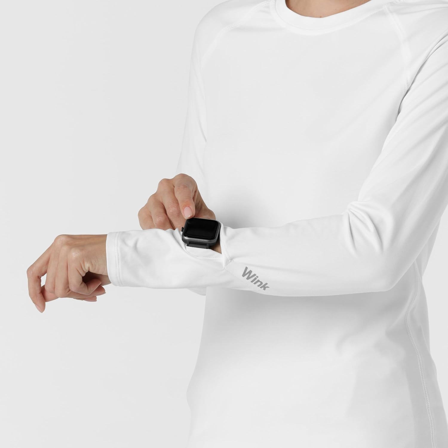 image:imageWink Layers Womens Watch Window Underscrub TopWhite