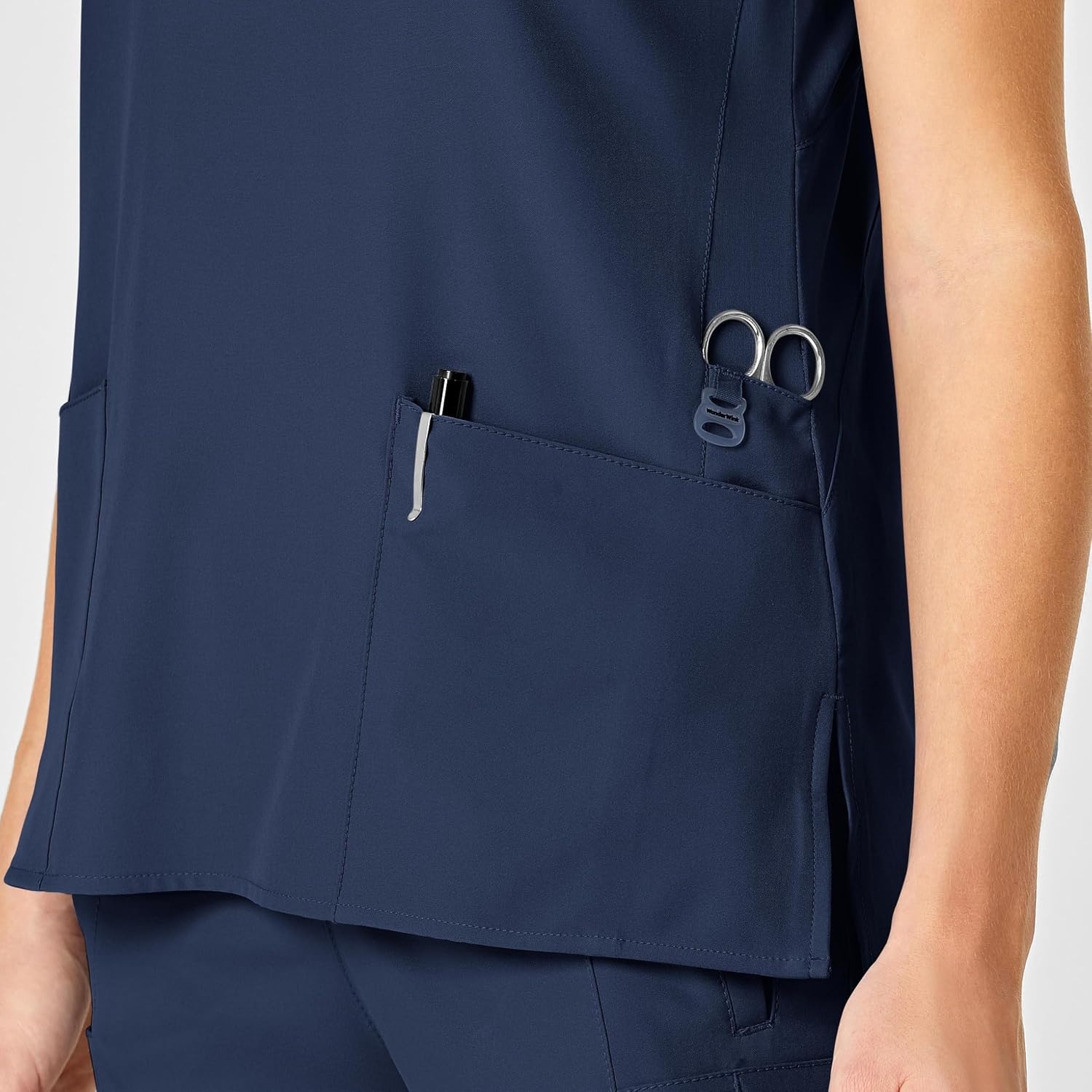 image:imageWomens Flex Back Stylized VNeck TopNavy