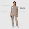 WINK Renew Women’s V-Neck Scrub Top(Haze)