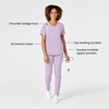 WINK Renew Women’s V-Neck Scrub Top(Pastel Lilac)