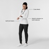 Wink Layers Womens Watch Window Underscrub Top(White)