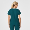 Women’s Flex Back Stylized V-Neck Top(Caribbean Blue)