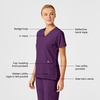 Women’s Flex Back Stylized V-Neck Top(Eggplant)